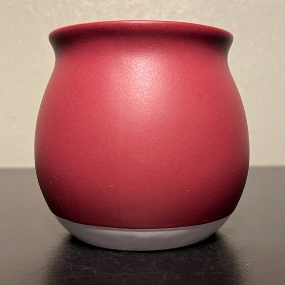 THRESHOLD Letter "L" Initial Monogram Rounded Maroon Stoneware Mug - Picture 7 of 14